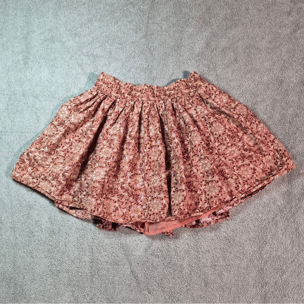 American Eagle Outfitters Floral Mini Skirt in Dusty Rose